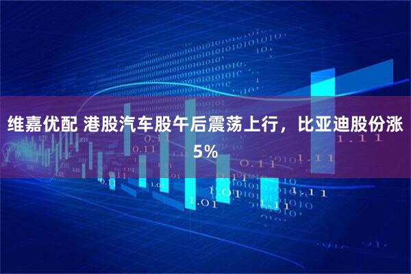 维嘉优配 港股汽车股午后震荡上行，比亚迪股份涨5%